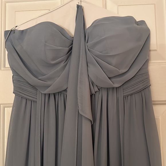 Birds Grey Grace Convertible Dress - Dusty Blue - Picture 2 of 11